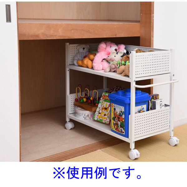 YAMAZEN（山善） キャスター付き頑丈収納ラック 幅380×奥行690（取っ手