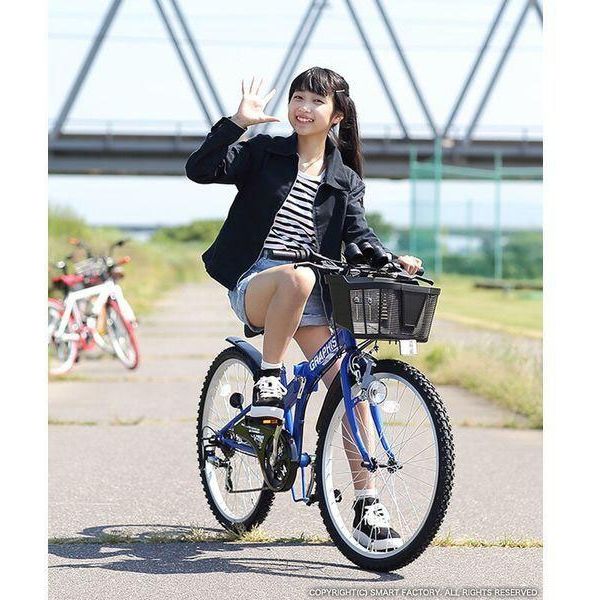 640】子供用自転車 PARTENZA レッド 24インチ 変速付き - 自転車