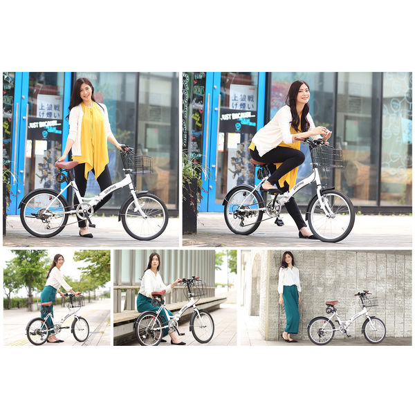 送料無料 GRAPHIS (グラフィス) 20インチ 折りたたみ自転車