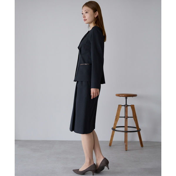 ボンマックス／ノーカラージャケット パンツ 上下セット グレイ 19号 ボンマックス／ノーカラージャケット パンツ 上下セット グレイ 19号