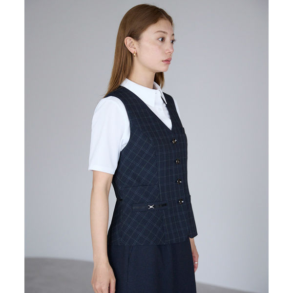 新品　MARK & LONA ネイビー ベスト48 、上下セット 通年]ベスト[ストレッチ/ニット/防シワ](A9-EAV899) | カーシー