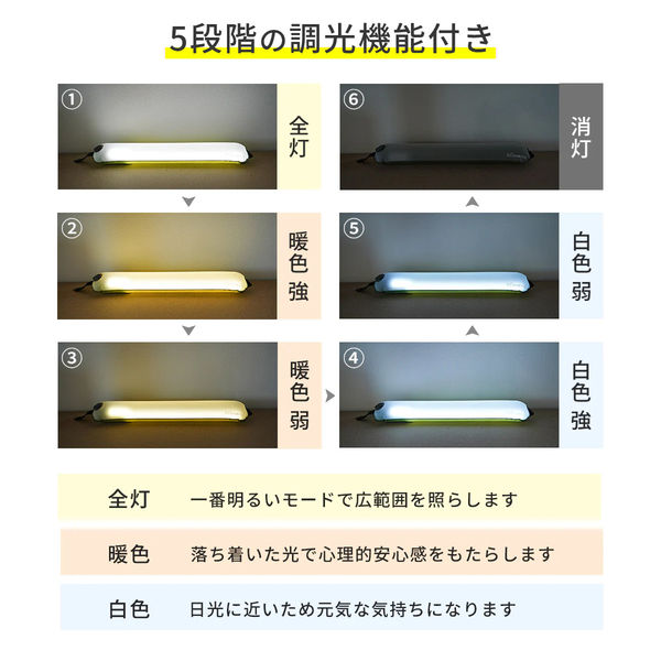 FUTURE FOX エアライト 充電式 LEDランタン チューブライト