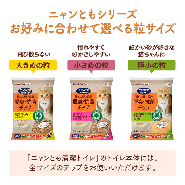 Amazon.co.jp: ニャンとも清潔トイレ 脱臭・抗菌チップ 大容量