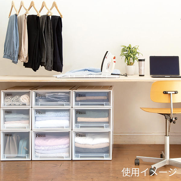 Fits フィッツ モノ フィッツケース M-53 ブラック 2個 天馬公式】フィッツケース クローゼット M-53 2個セット