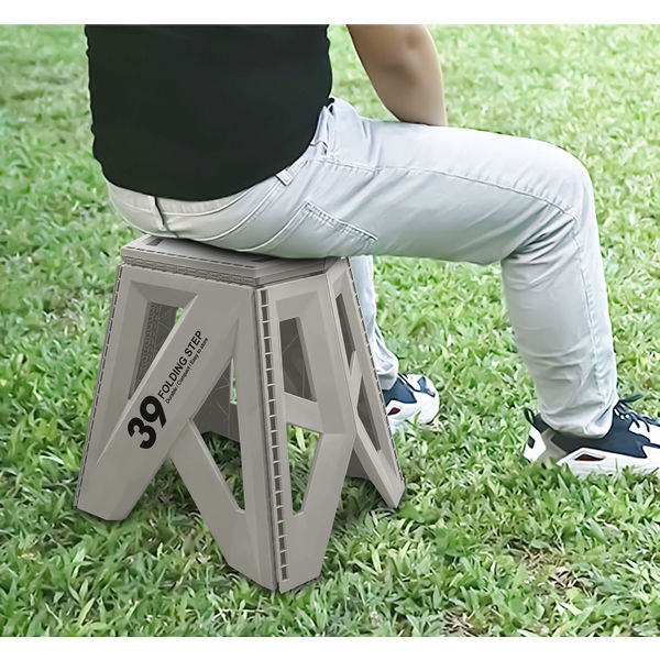 トレードワンセノ・ビー ソリッドLG 高さ39cm 折り畳み踏み台 耐