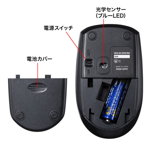 サンワサプライ ワイヤレスキーボード 無線 メンブレン コンパクト