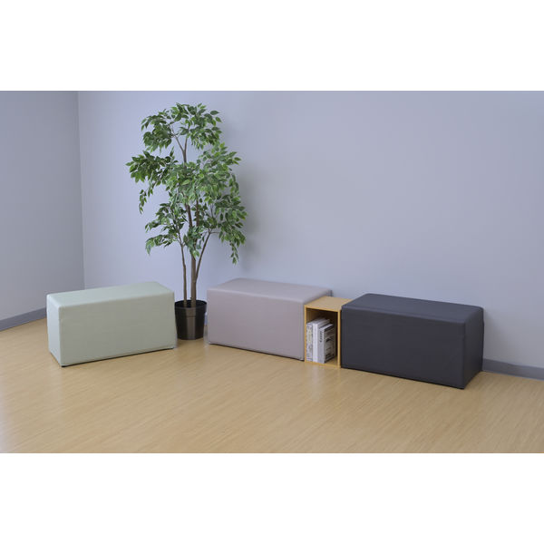 軒先渡し】コンフォートワーク 収納付き キューブスツールソファ