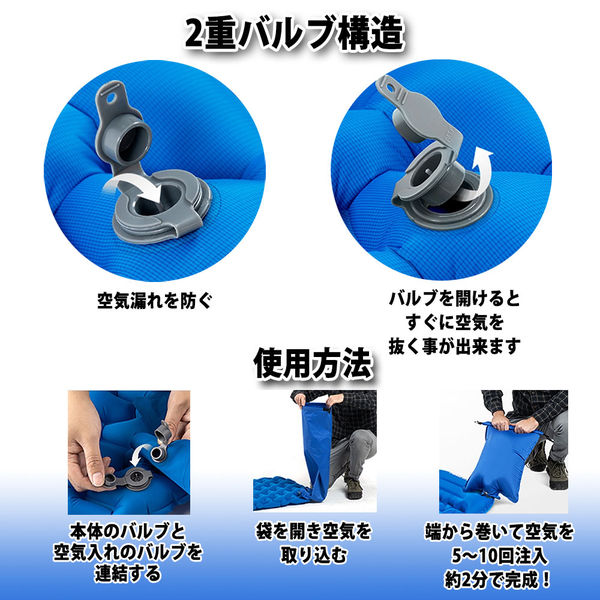 シェルターテント 3人分エアーマット付きセット(オレンジ×2