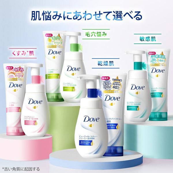 【数量限定】ダヴ（Dove） ビューティモイスチャー 洗顔フォーム 増量品 143g 3個 ユニリーバ