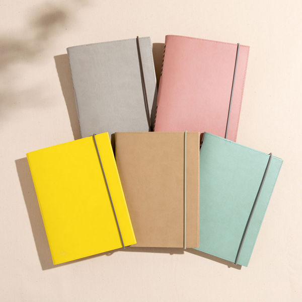 いろは出版 SUNNY リングノート PUレザーカバー A5変形 イエロー