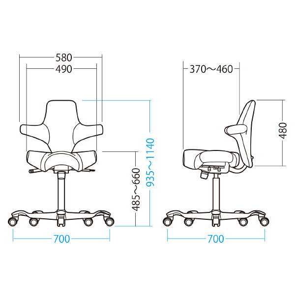 サンワサプライ capisco エルゴノミクスチェア レッド SNC-ERG2R 1脚