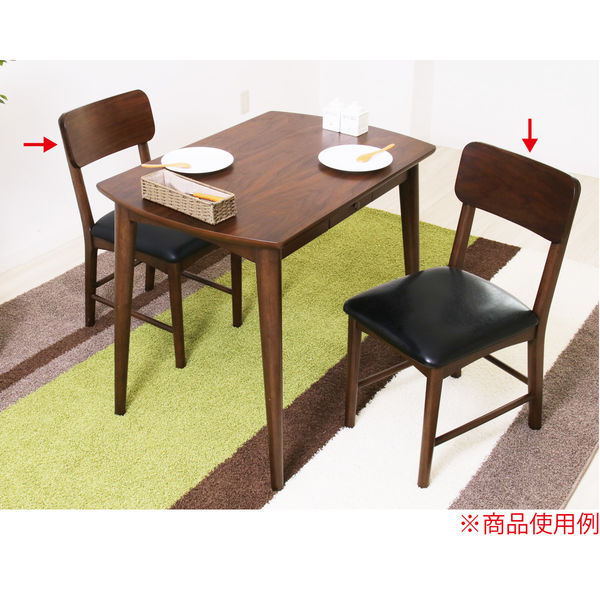 【軒先渡し】ヤマソロ ロージー ダイニングチェア ブラウン 1脚（直送品） ヤマソロ ブラウン オイルステイン風仕上げ ラッカー塗装