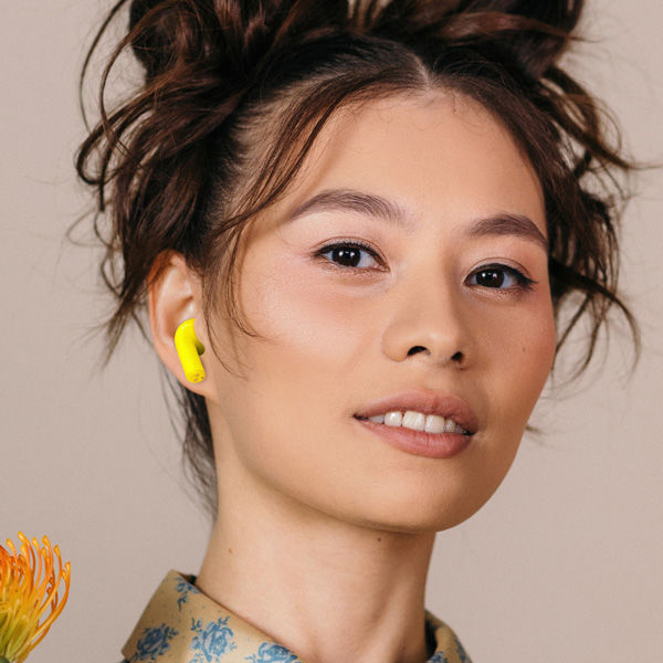 happy plugs 完全ワイヤレスイヤホン イエロー JOY-YELLOW1725 1個