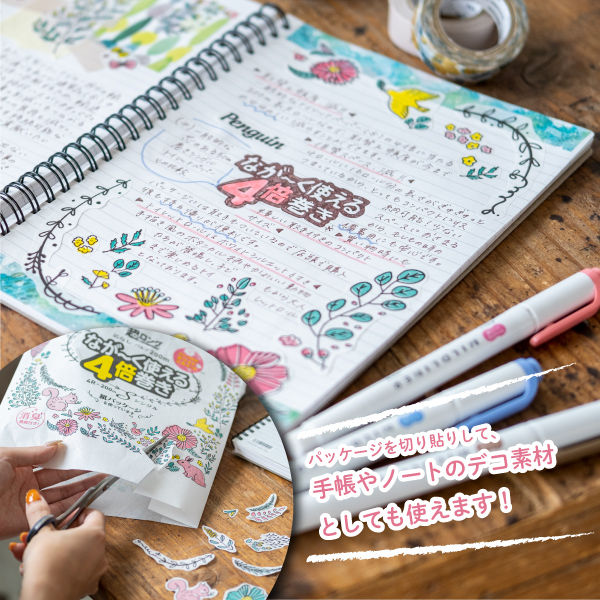 まき様 オーダートイレットペーパー&ナプキン入れ完成品 ペンギン 超ロングパルプ4倍巻き ホワイトシルエット 4ロール