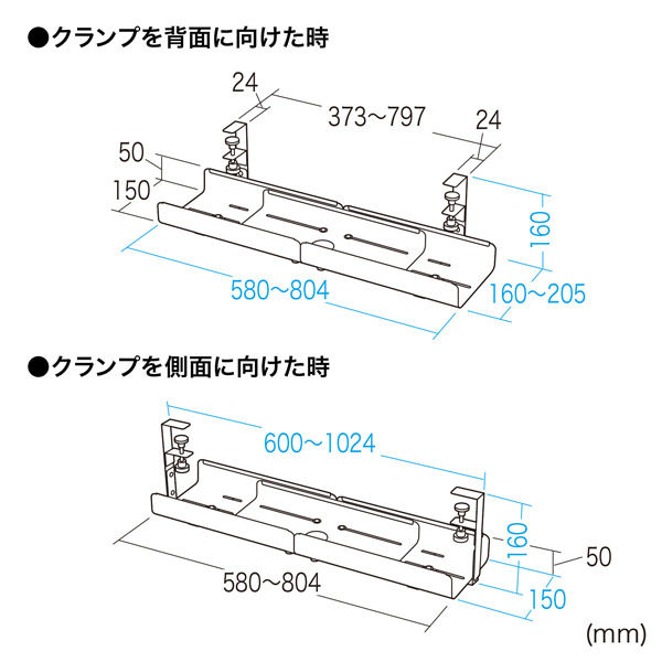 サンワサプライ ケーブル配線トレー（ホワイト） CB-CT8W 1台（直送品