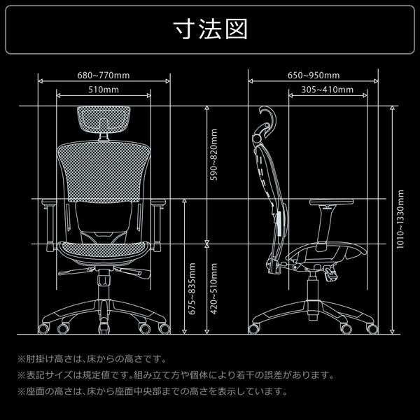 【軒先渡し】Bauhutte （バウヒュッテ） フルメッシュゲーミングチェア GT-2001 1脚（直送品）