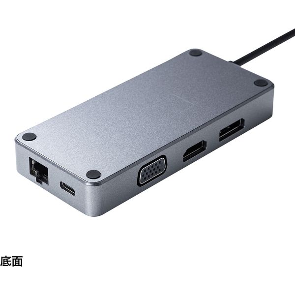 サンワサプライ USB-DKM2BK USB Type-C ドッキングステーション