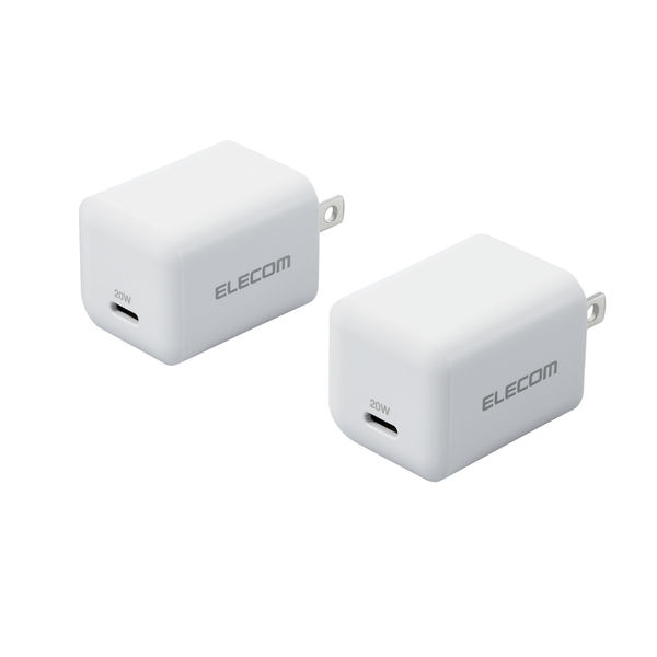 USB充電器 タイプC PD 20W USB-C×1ポート 小型 ホワイト EC
