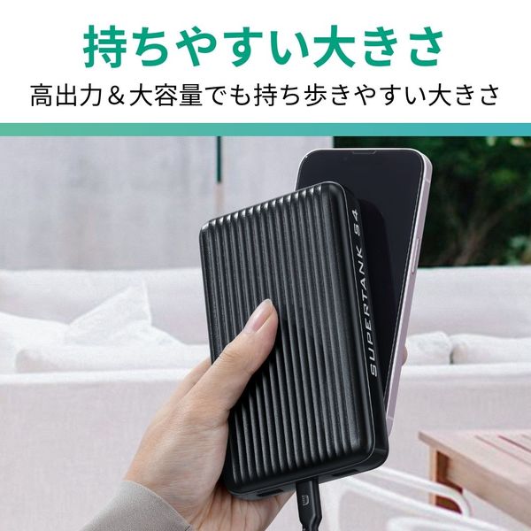 モバイルバッテリー 19200mAh PD出力100W Cポート×1 Aポート×2 SuperTank S4 ZENDURE