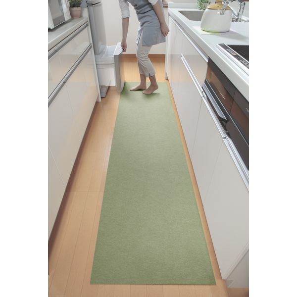 サンコー SANKO キッチンマット60×120cm 衛生用品 清掃用品 掃除用具 キッチン マット シート 薄手 ズレない 簡単 取り付け 床 吸着 ハサミ 手軽 カット ブラウン  KF99 BR サンコー SANKO キッチンマット60×120cm 衛生用品 清掃用品 掃除用具