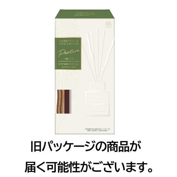 芳香剤 部屋用 スッキーリ コルク+スティック ピュリチャー 大樹の下で 本体 1個 リードディフューザー 室内 玄関 アース製薬