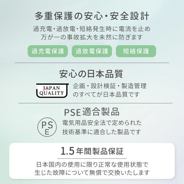 オウルテック Type-C 入出力対応 5000mAh 小型軽量モバイル