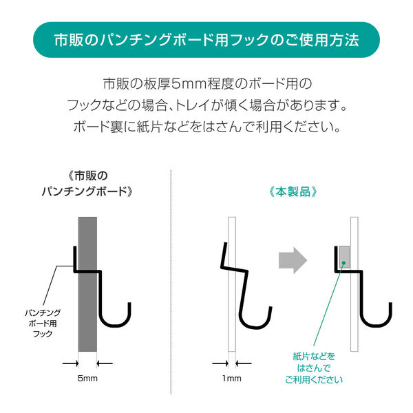 ドリームウェア スチールパンチングボード 幅772×高さ297mm WJ