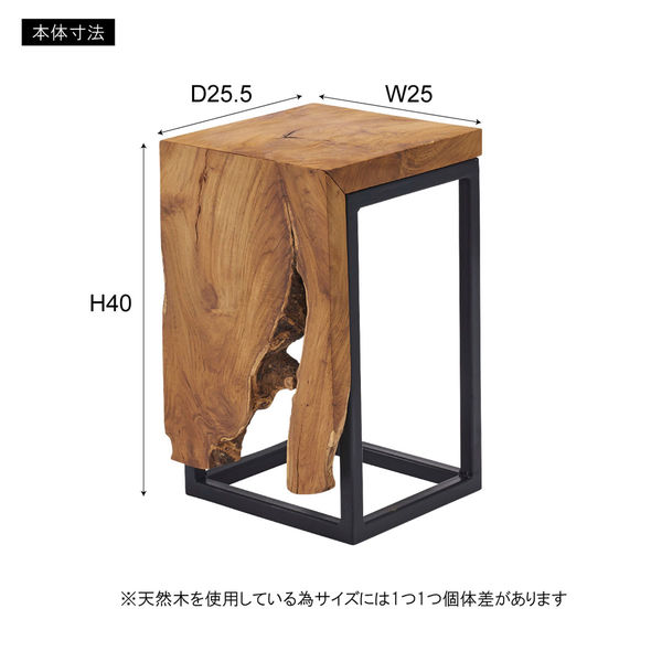 東谷 ROOM ESSENCE プランタースタンド 幅250×奥行255×高さ400mm ブラウン JW-301BR 1台（直送品） アスクル