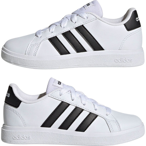 adidas アディダス スニーカー キッズ 靴 白 ホワイト 黒