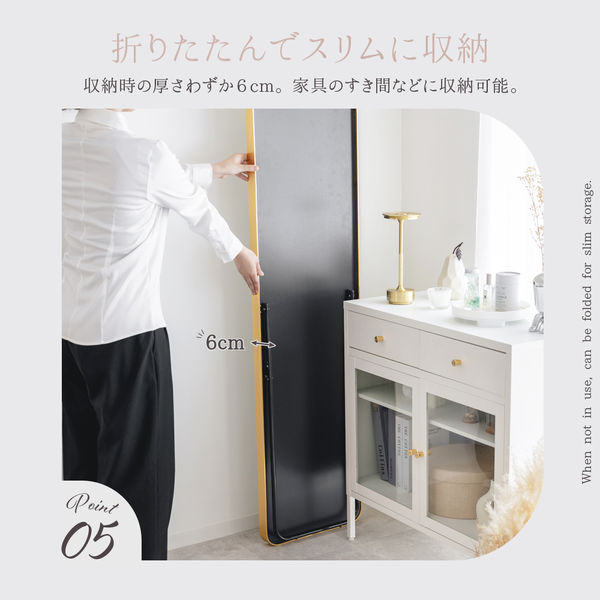 Amazon.co.jp: JHA 木製壁掛け鏡 ウォールミラー アンティーク
