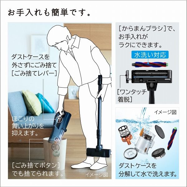 日立 スティッククリーナー PV-BH900SL K 1台 - アスクル