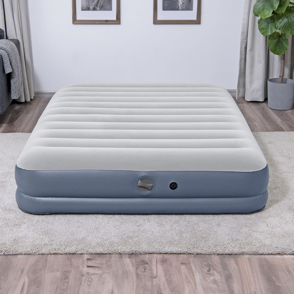 最安値に挑戦】 INTEK エアマットレス ダークグレー シングル