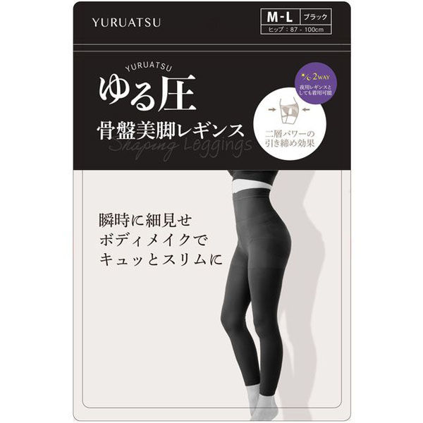 グローバル・ジャパン ゆる圧骨盤美脚レギンス M-L D02-55 1枚