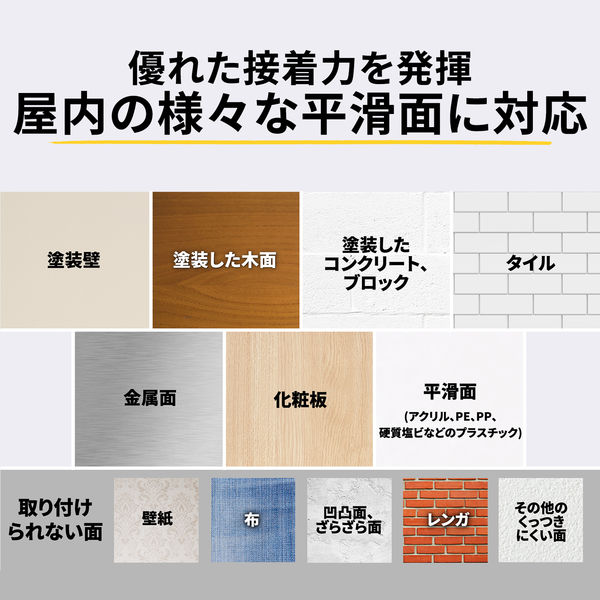 スリーエム(3M) コマンド ファスナーテープ 壁掛け 傷つけ ない