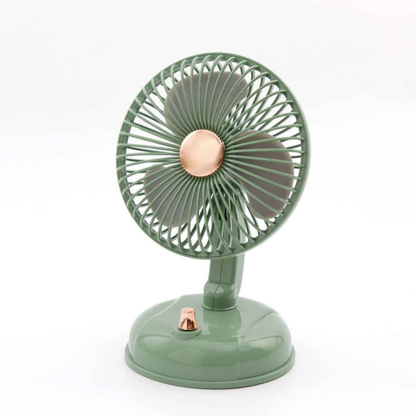 東洋ケース 扇風機 スイングファン 卓上 ミニ usb グリーン