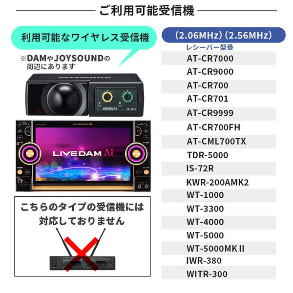 ペンタトニック GTM-300 ワイヤレスマイク PENTATONIC GTM-300 シャンパンロゼ カラオケ用マイク 赤外線