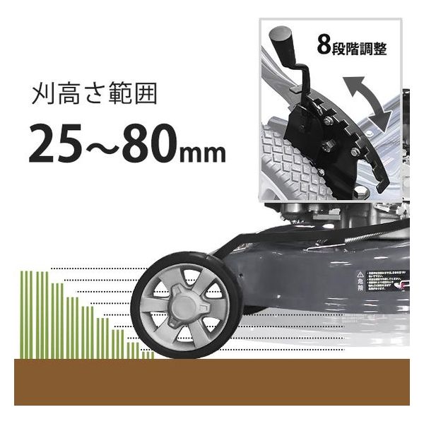 ミナト電機工業 エンジン 草刈り機 手押し式 LMC-460KZF フリー