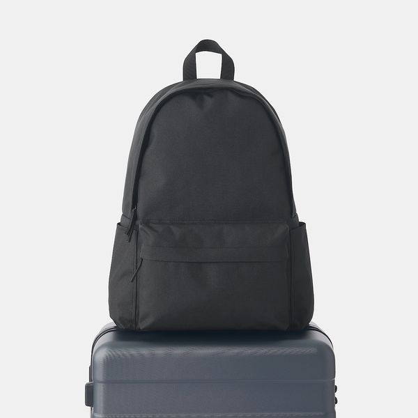肩の負担を軽くする 撥水大容量リュックサック 黒 31L 無印良品 リュック 肩の負担を軽くする 撥水大容量リュック