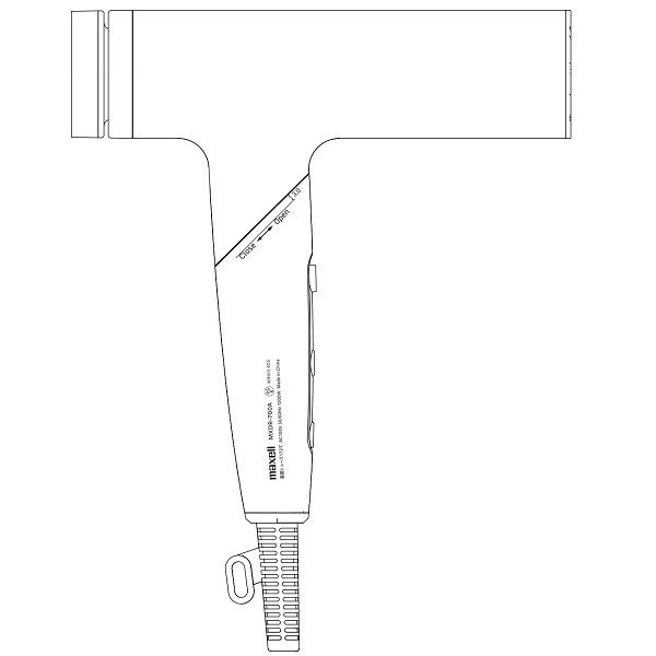 maxell MXDR-700A-GY グレー Angelique MXDR-700A-GY Angelique(アンジェリーク) プラズマイオンヘア