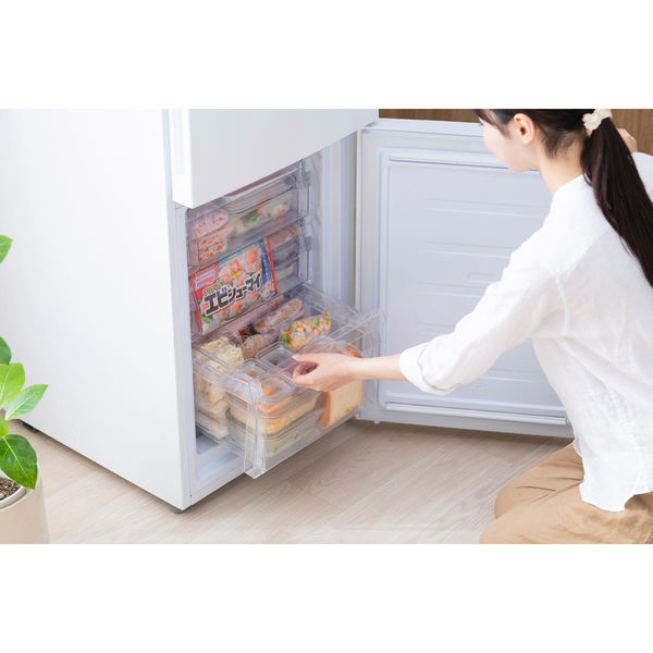 ホワイト冷蔵庫 下部冷凍庫付き Amazon | 【60L 小さくても、本格派。】 ONE STEP 冷蔵庫 2ドア 冷凍庫
