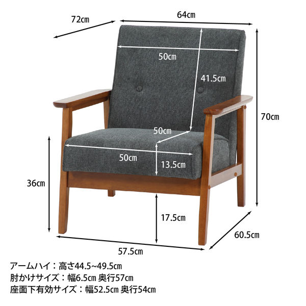 厚手ファブリックソファ ミート 3P グレー 厚手ファブリックソファ ミート 2P グレー | 家具,ソファ