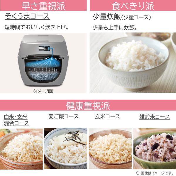 東芝 真空圧力IH 炊飯器 5.5合 RCー10VSV(W) 1台 - アスクル