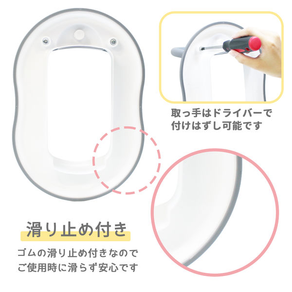 永和 5WAYおまる グレー 1個 - アスクル