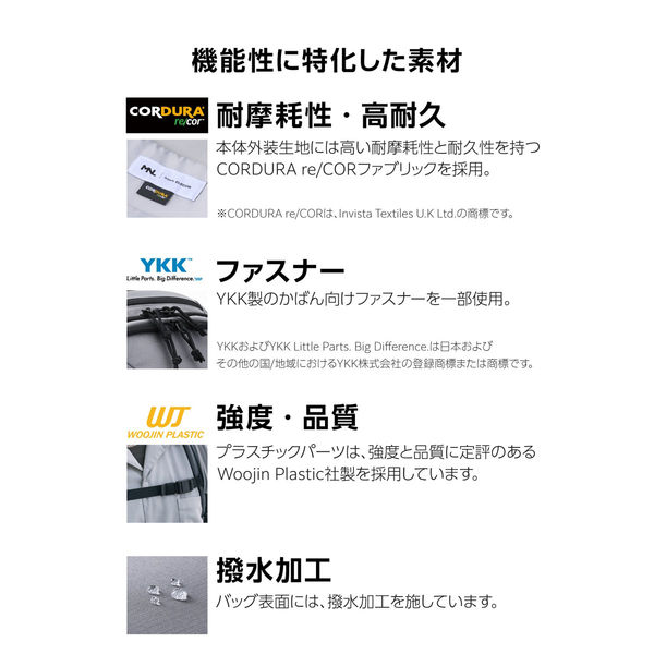 リュック ビジネスリュック 14L 撥水 多収納 PC14インチ対応 チャコール BM-MNLBP04DGY エレコム 1個（直送品）