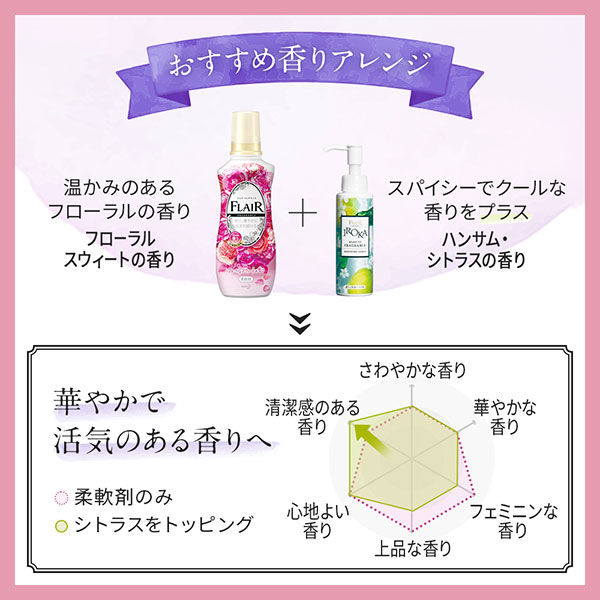 フレアフレグランス IROKA メイクアップフレグランス ハンサムシトラスの香り 本体 90mL 衣料用香りづけ剤 花王