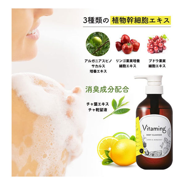 バイタミング リフレッシング ボディソープ ポンプ 500ml ライフ