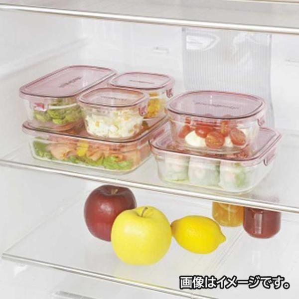 耐熱ガラス 保存容器 オリーブグリーン システムセット 1セット