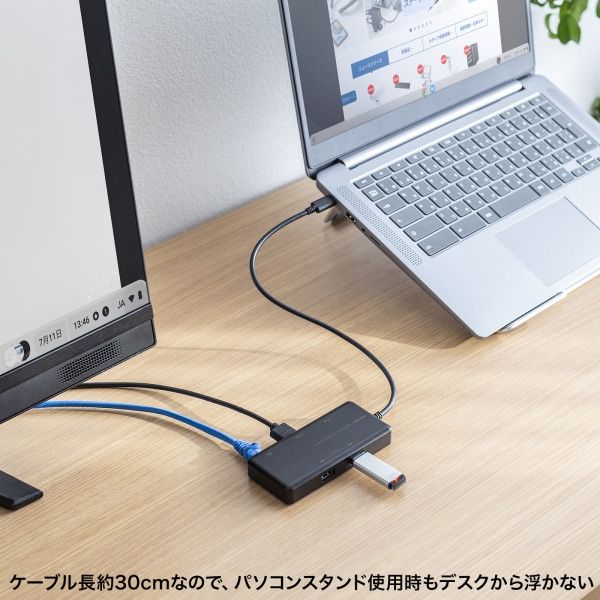 サンワサプライ USB Type-C ドッキングステーション USB-DKM7BK サンワサプライ USB Type-C ドッキングステーション USB-DKM7BK