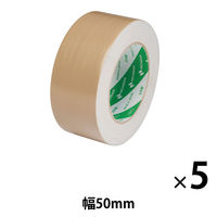 【ガムテープ】 布粘着テープ No.102N 0.3mm厚 黄土 幅50mm×長さ25m ニチバン 1セット（5巻入）