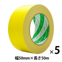【ガムテープ】 ニュークラフトテープ No.305C 黄 幅50mm×長さ50m ニチバン 1セット（5巻入）